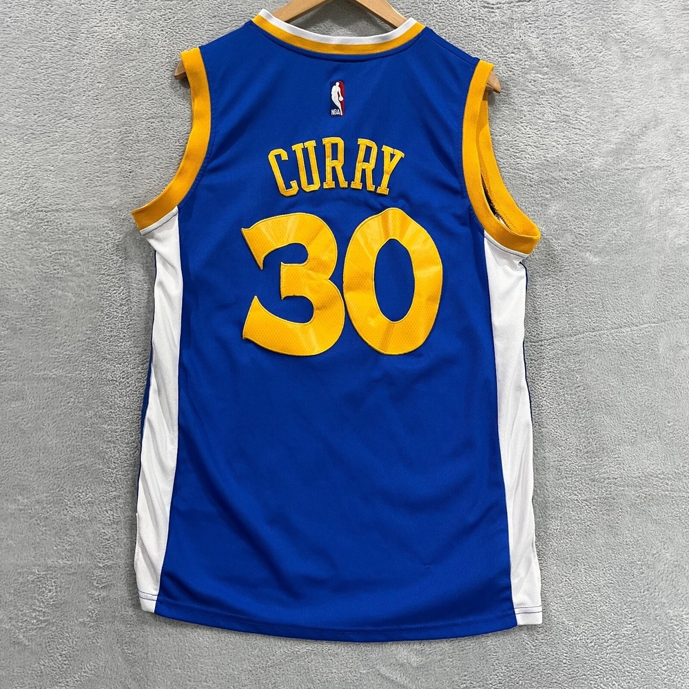 Golden State Warriors Steph Curry Jersey Men's Medium Adidas Swingman‎ Away